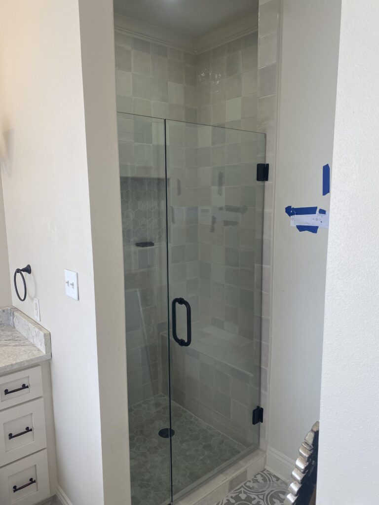 • Custom shower niches